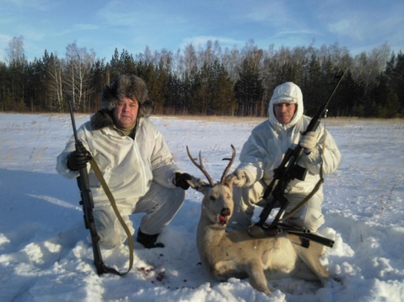 охота на косулю зимой