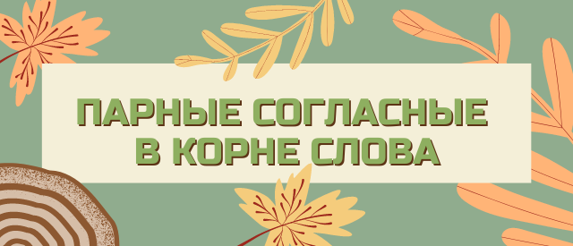 парные согласные в корне слова примеры 2 класс карточки с заданиями