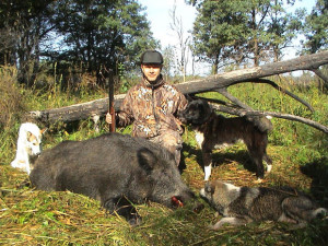 Охотник с трофеем