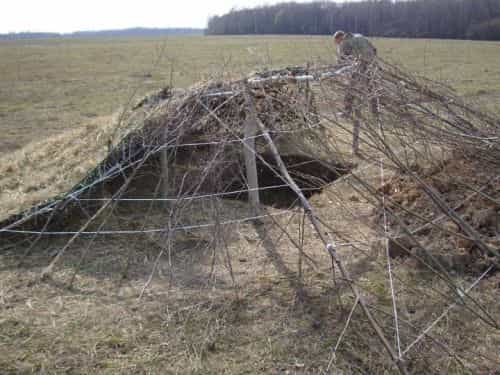 как сделать скрадок на гуся