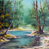 Лесной ручей.