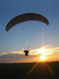 Полет на парамоторе