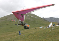 Взлет дельтаплана