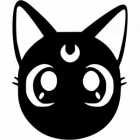 Трафарет морды кошки