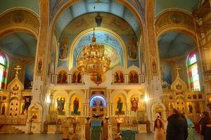 Служба в церкви на праздник