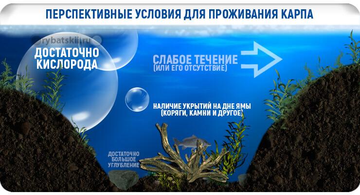 Яма в водоёме