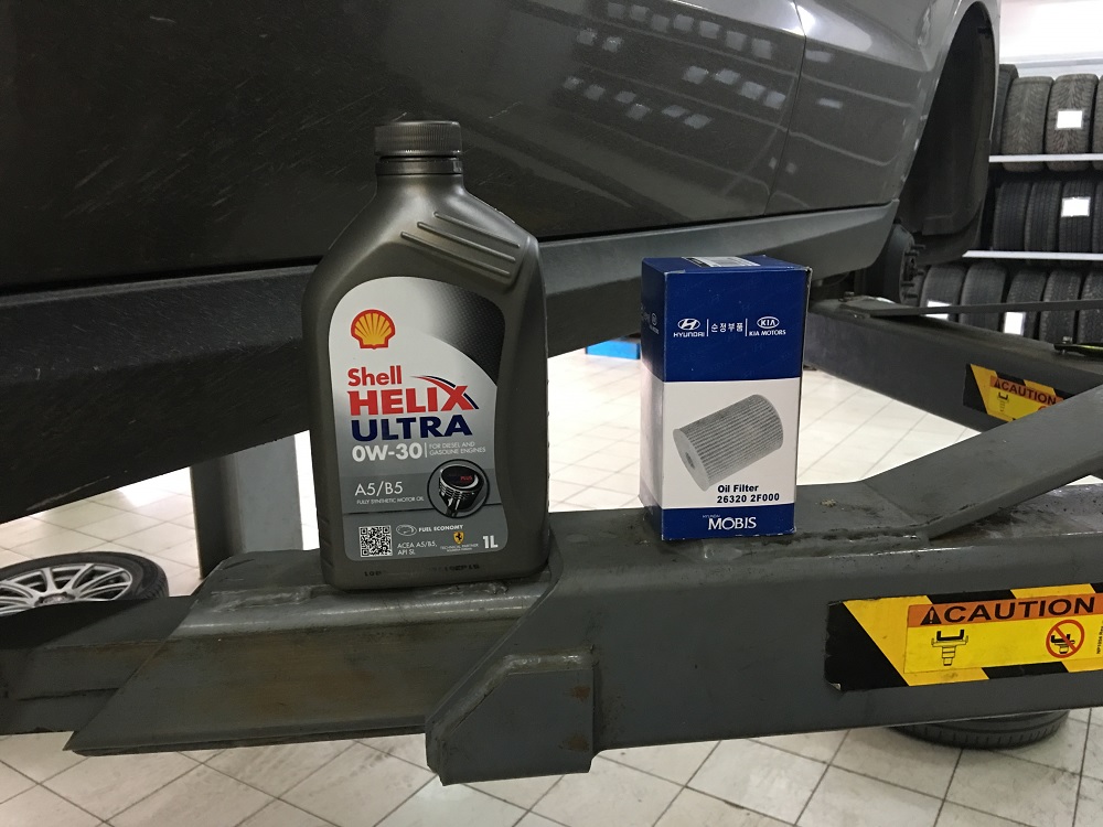 Замена моторного масла в двигателе