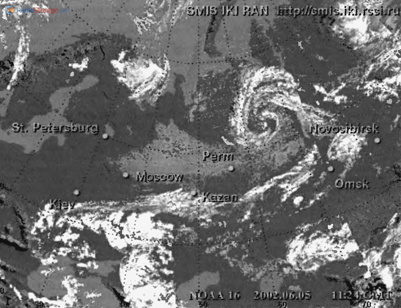 Пример карты погоды