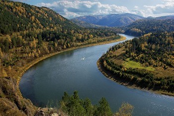 Река Енисей фото