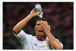 Как действует жара на футболистов