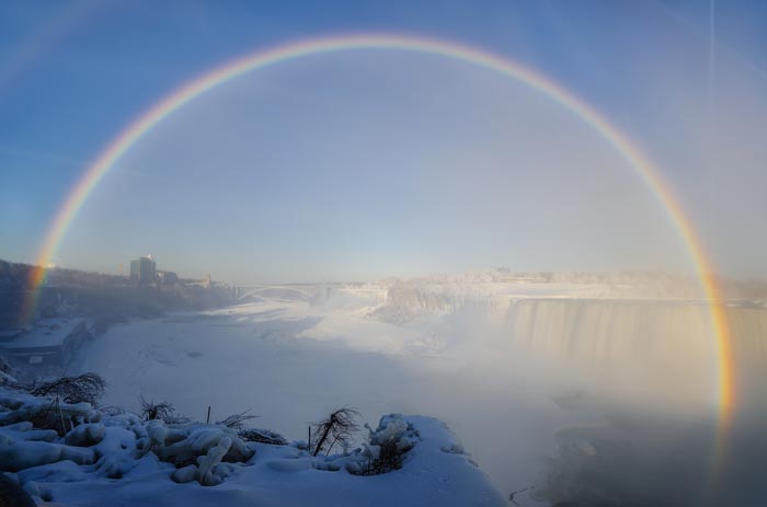 зимняя радуга
