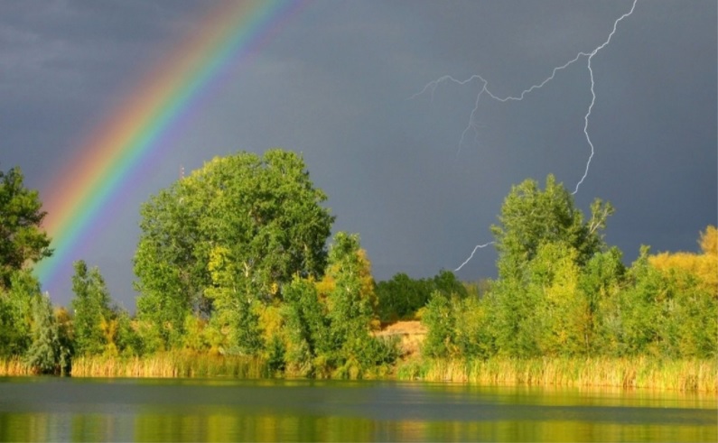 клев в грозу