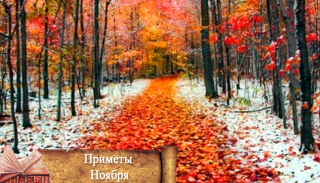 Народные приметы про осень