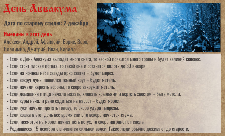 День Аввакума