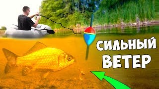 Ловля карася весной при ветре