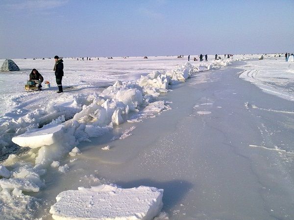 Рыбаки на льду