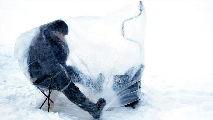 Зимняя рыбалка на озере