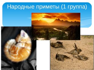 Народные приметы (1 группа) 