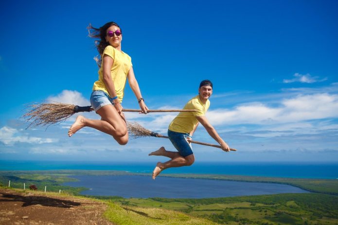 Фотосессия на мётлах