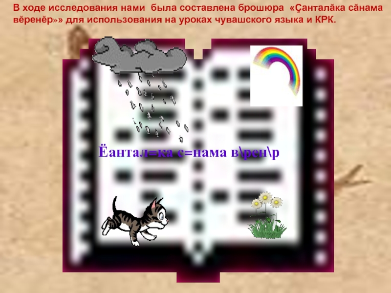 В ходе исследования нами была составлена брошюра &laquo;Çанталăка сăнама