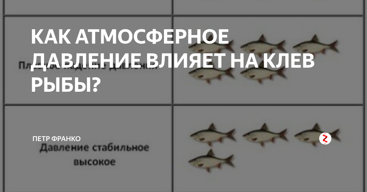 Влияние атмосферного давления на клев