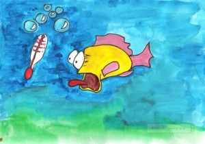 Испуганная рыба