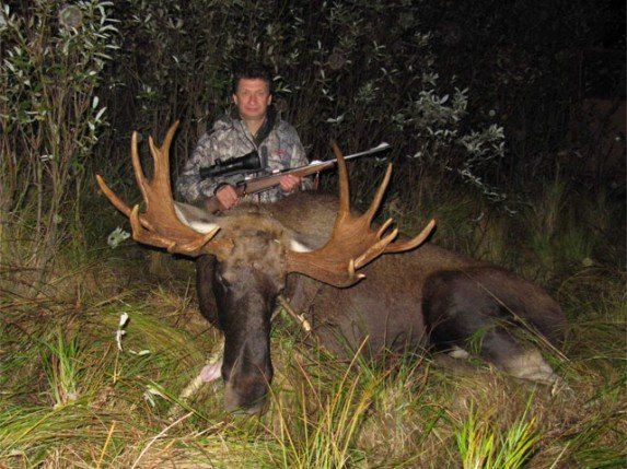 Охотник и лось