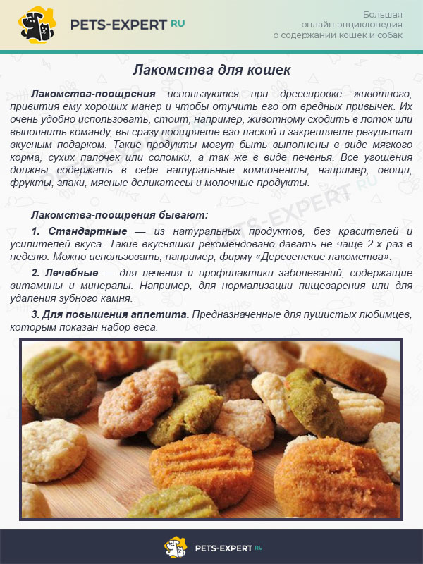 Лакомства для кошек